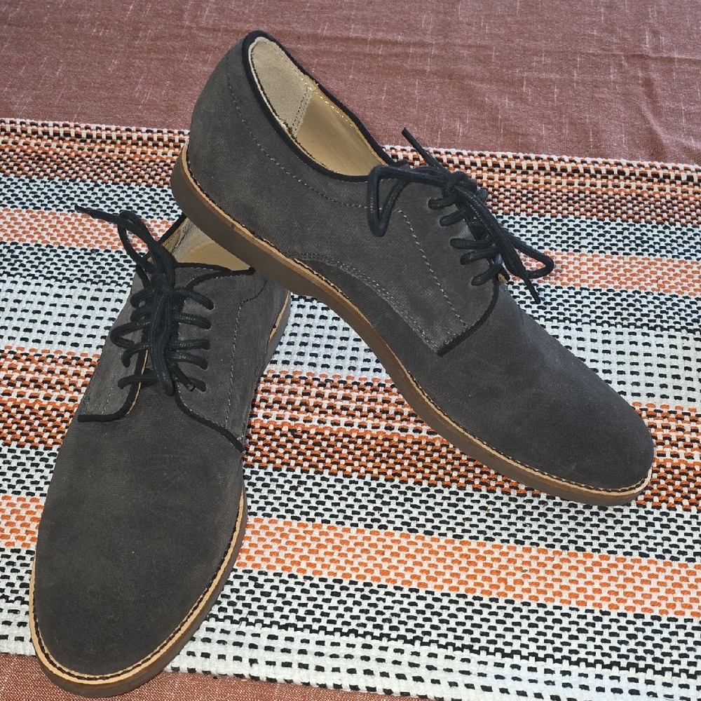 Sebago Charcoal Suede Oxfords